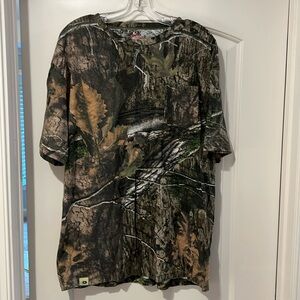 Mossy Oak Camo Pocket T Shirt XL Short Sleeve